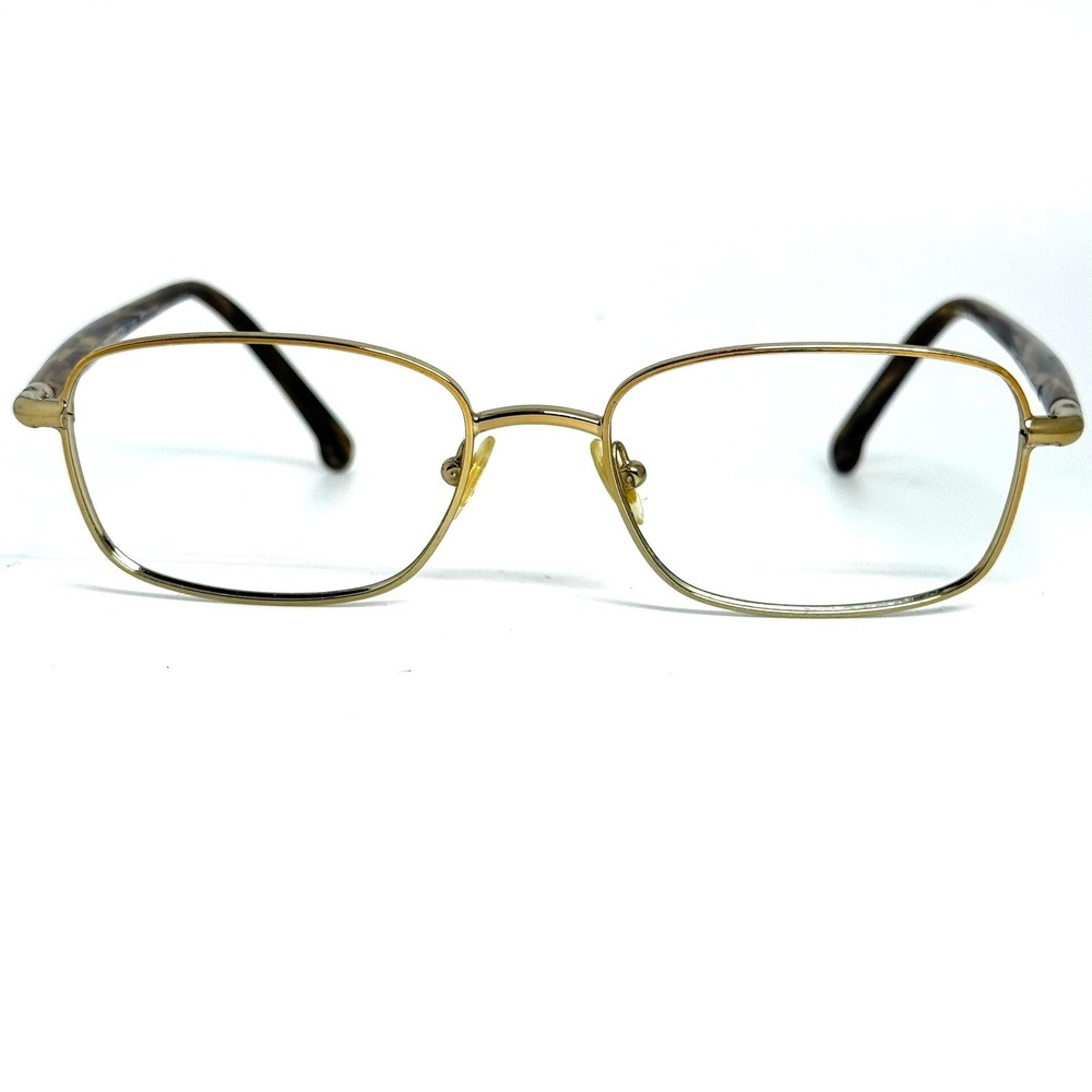 Brooks Brothers BB 497 1526 Gold Tortoise Rectangle Eyeglass Frames 52-17-140